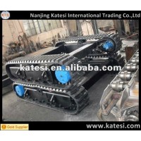 Crawler rubber track or crawler steel track undercarriage rubber track assembly